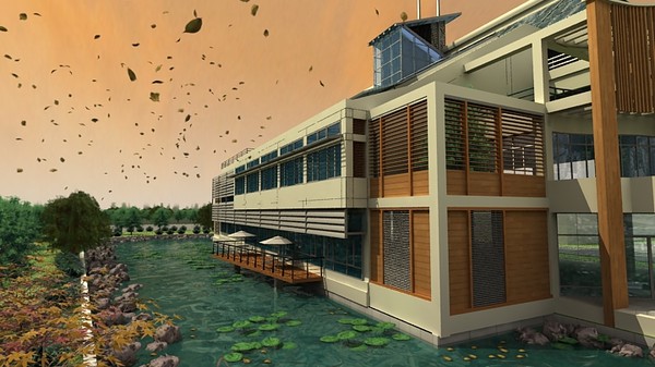 3d model waterside villadom - waterside villadom 2 by sundynasty